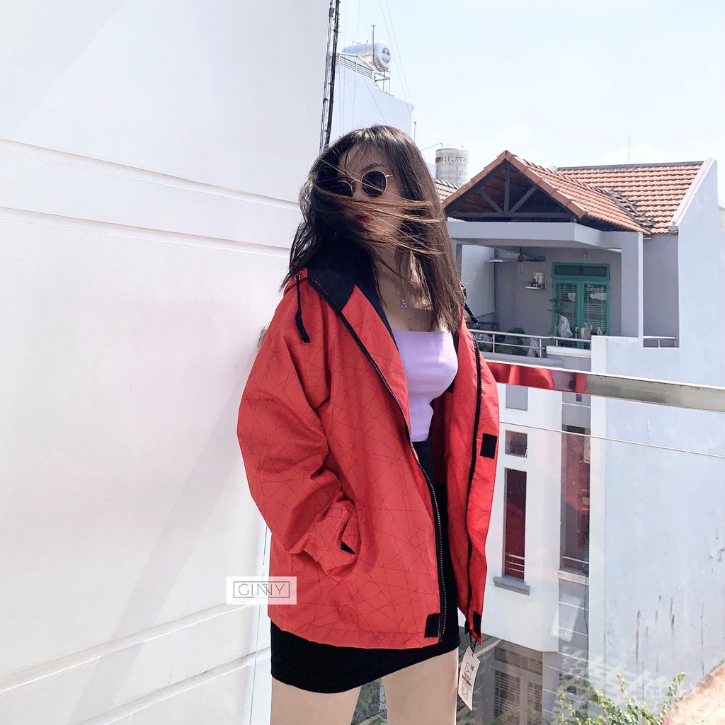 Áo Khoác Dù Jacket Wet Limited | Vải Dù Cao Cấp 2 Lớp Mảnh Trượt Nước Nhẹ | Áo Khoác Dù Nữ Có Nón | BigBuy360 - bigbuy360.vn