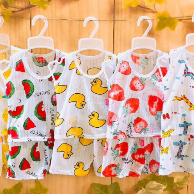 Combo 5 bộ ba lỗ cotton giấy