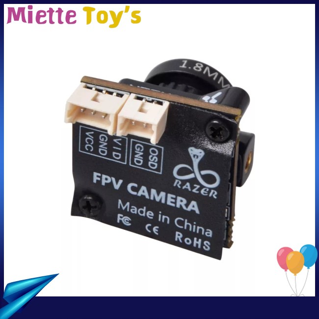 RC Camera Foxeer Razer Micro 1 / 3 Cmos 1.8mm Lens 1200tvl Tỉ Lệ 4: 3 / 16: 9 Cho Drone