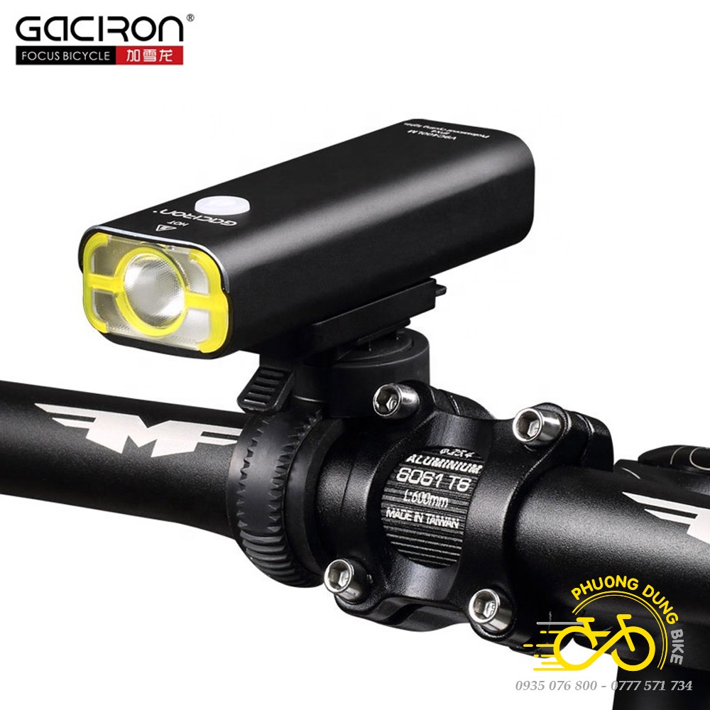 Đèn pin siêu sáng xe đạp GACIRON V9C400 400LM / V9C800 800LM