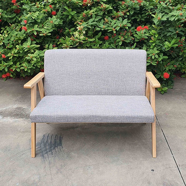 💖MIỄN SHIP💖Ghế Sofa Chất Liệu Vải Dệt Dễ Lau Chùi Khung Gỗ Cao Su Dùng Cực Bền