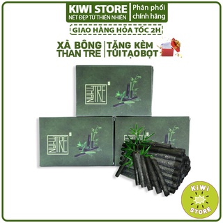 Xà phòng than tre - xà phòng sinh dược làm sạch mát tẩy da chết giảm mụn