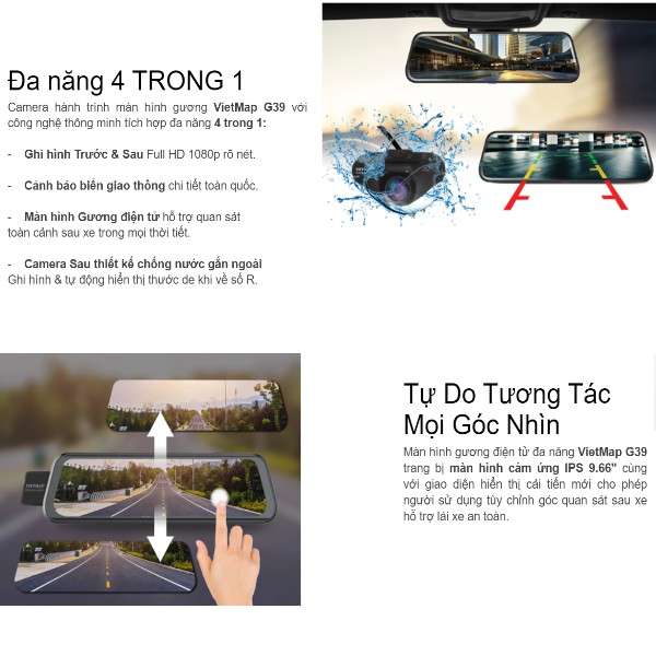[Kèm Thẻ Nhớ 128Gb] Camera hành trình Vietmap G39 | BigBuy360 - bigbuy360.vn