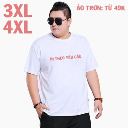 SALE- Áo Thun 3XL 4XL Bigsize cho người béo dưới 90kg - áo siêu HOT
