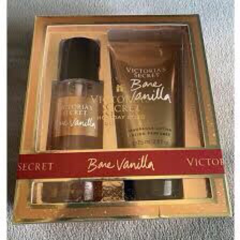 Set VIC Victoria’s Secret Xịt thơm và Lotion 75ml- BARE VANILLA