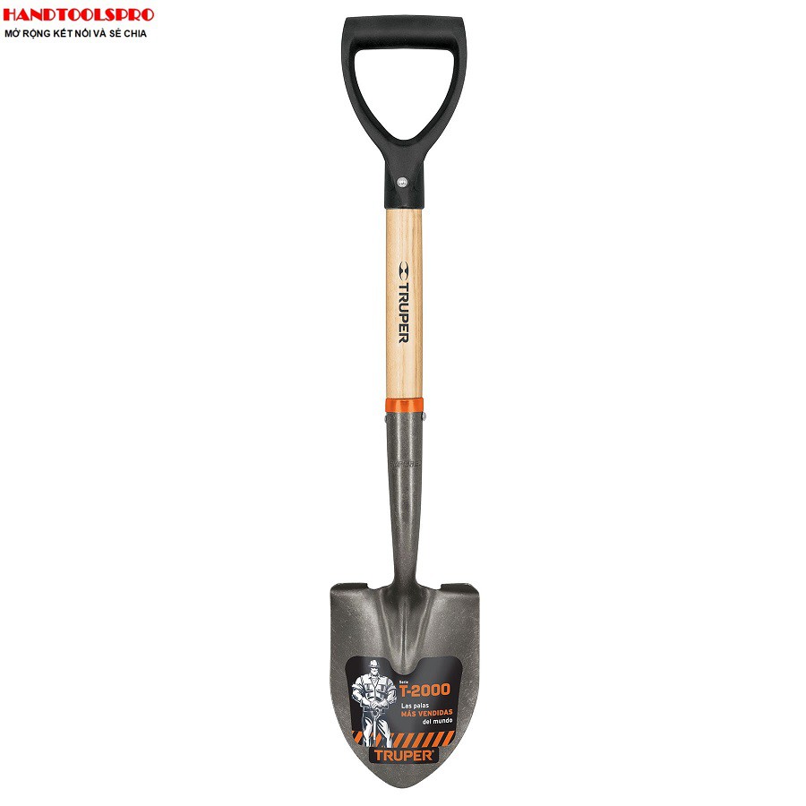 Xẻng nhọn làm vườn cán gỗ 70cm MEXICO Truper 17193