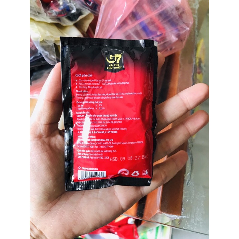 Lẻ 1 gói Cafe Trung Nguyên hoà tan 3in1 G7 16g