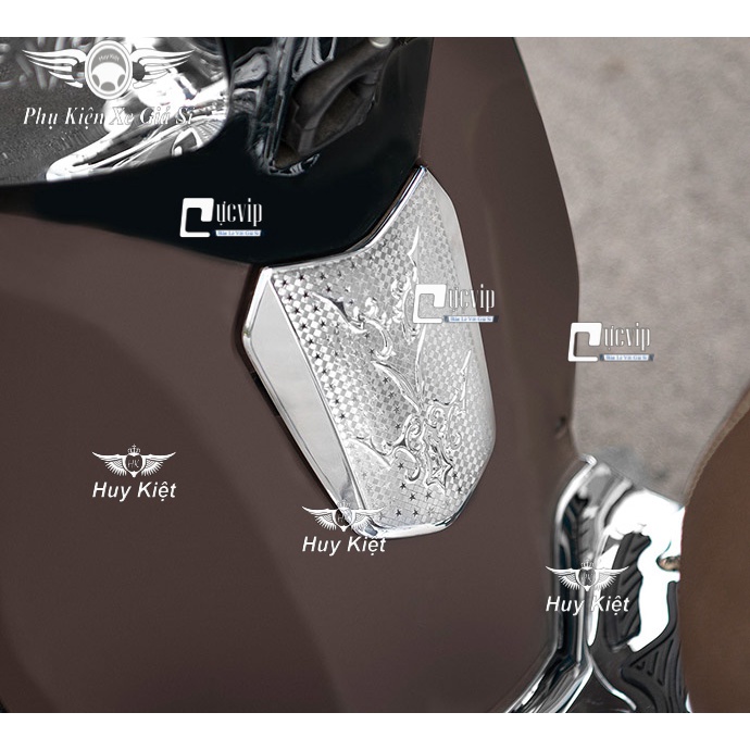 Ốp Nắp Xăng Lead 2022 ( 2017 - 2022 ) Xi Inox, Xi Mạ Crom SMS1827