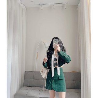Set croptop blazer 3 chi tiết Samhyewear