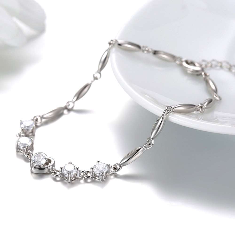 Vòng Tay Nữ Mạ Bạch Kim Đồng wh071