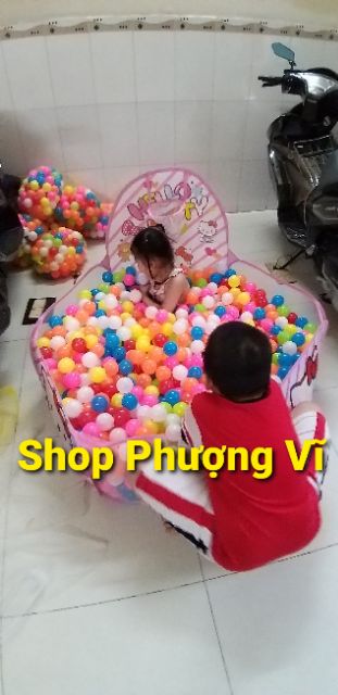 lều bóng kitty hồng hoặc doremon xanh ,không kèm bóng( khách chọn mẫu nhắn em)