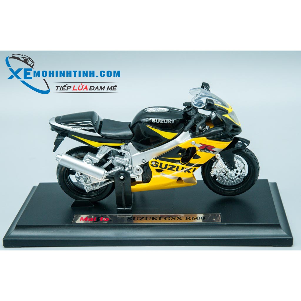 Xe Mô Hình Suzuki Gsx-R600 1:18 Maisto (Vàng Đen)