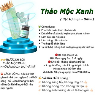serum thảo mộc xanh & bột trà xanh
