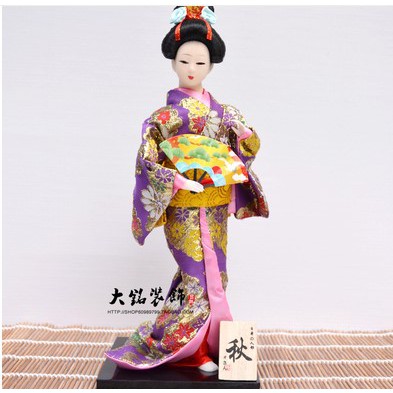 Búp Bê Mặc Kimono Nhật Bản Xinh Xắn Kích Thước 12 Inch