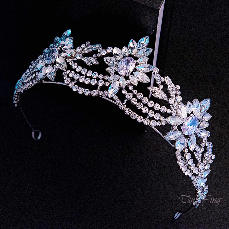 GETNOIVAS Vương miện cô dâu GETNOIVAS đính đá toàn diện sang trọng