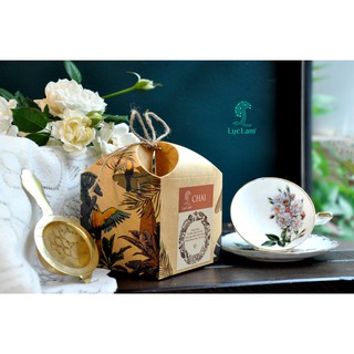 Trà hoa thảo mộc chai tea, trà túi lọc hữu cơ lục lam