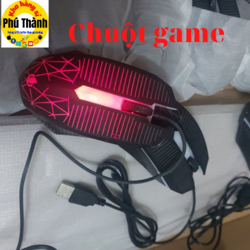 Chuột gaming LED 7 màu D600 đèn nhấp nháy Cấp Cao, Đẹp Chính hãng - BH 5 năm