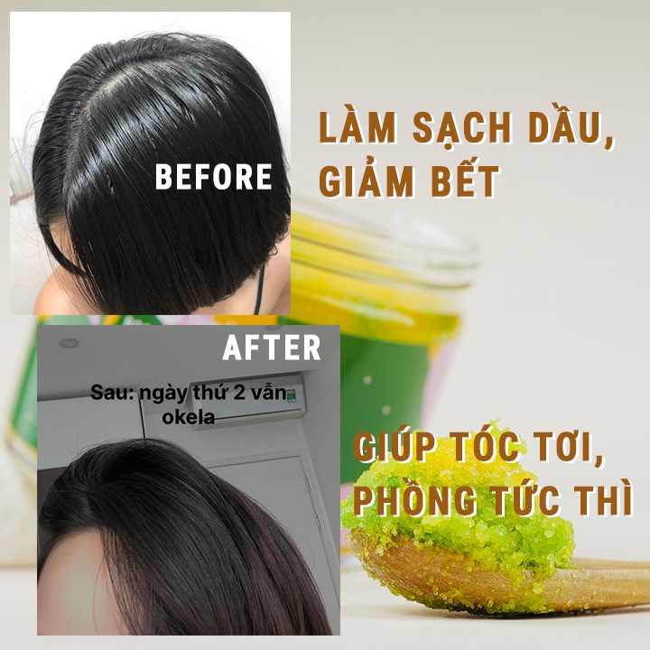 Muối tắm gội tẩy tế bào chết da đầu, tóc và tẩy tế bào chết cơ thể BareSoul FREE Body &amp; Hair Scrub 300g