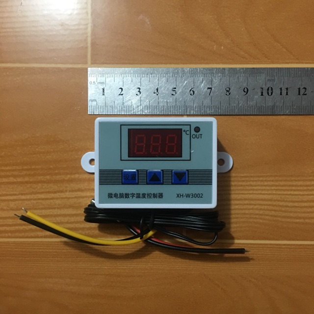 Bộ điều khiển nhiệt độ XH W3002 kĩ thuật số, màn hình LED chế lò ấp trứng DIY...