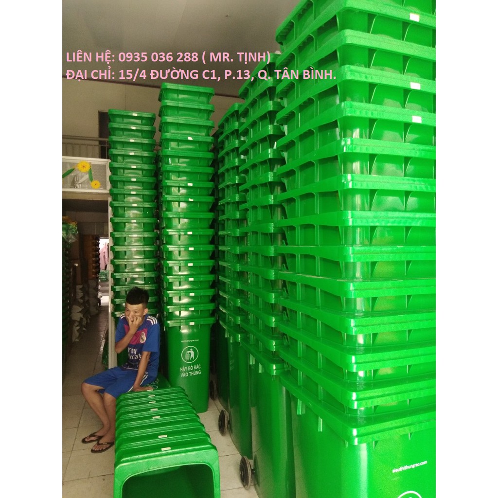 Thùng rác công cộng 120 lít - LH 0935.036.288