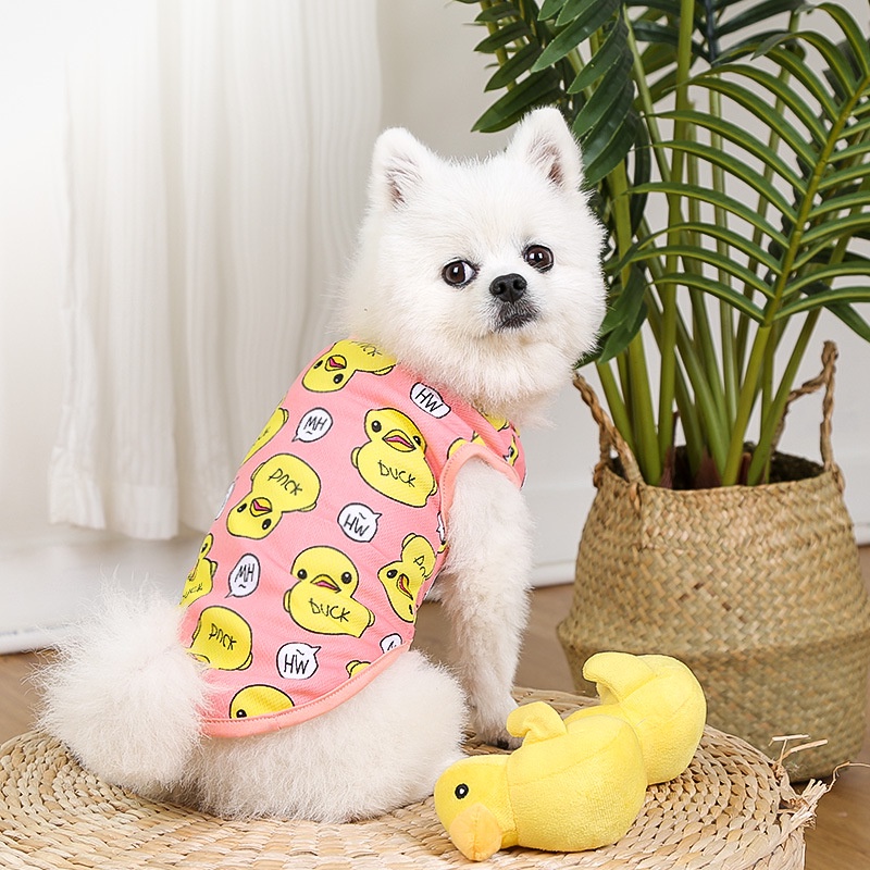 Áo Lưới Thoáng Khí Hình Vịt Vàng 27Pets Dành Cho Thú Cưng