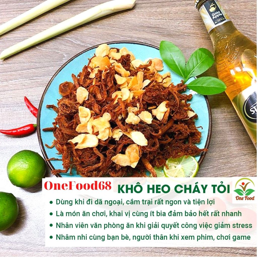 100g Khô Heo Cháy tỏi, KHÔ GÀ, khô Mực Xé Sợi Loại 1, Đồ ăn Vặt Hà Nội
