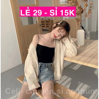 Sỉ Áo bozip 2 dây bún croptop 10 sản phẩm