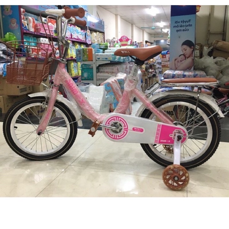 Xe Đạp Trẻ Em, xe đạp cho bé cao cấp, tập đi từ 3-8 tuổi, khung thép chống gỉ, bánh xe cao su Curious Mart