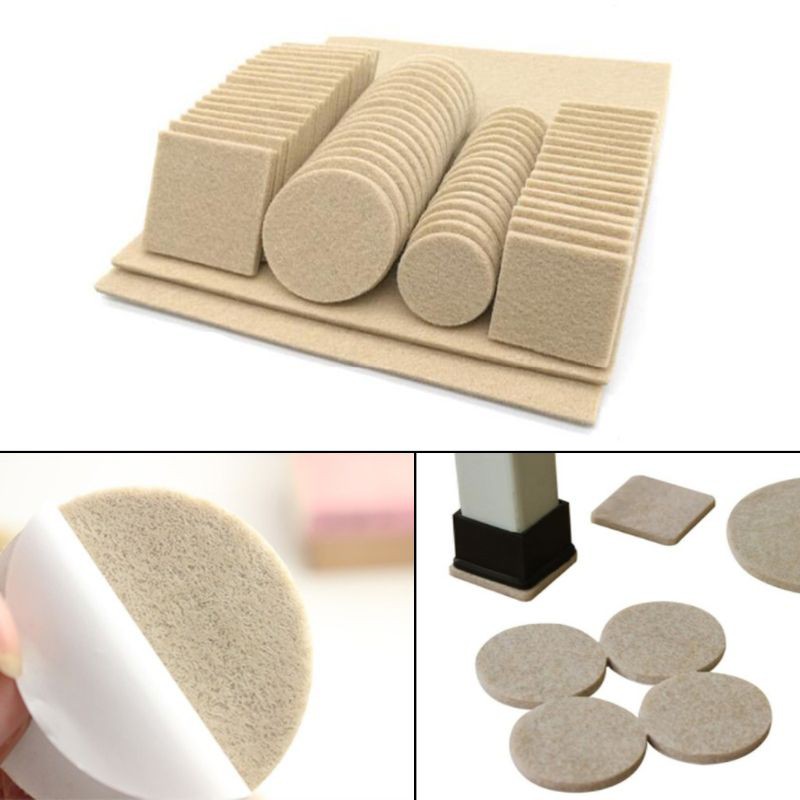 Bộ 80/130 đệm dán chân bàn ghế bảo vệ chống trầy cho sàn nhà