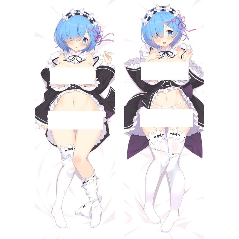 Vỏ Gối Ôm In Hình Nhân Vật Anime Re: Zero kara Hajimeru Isekai Seikatsu Rem Ram 50 * 150cm