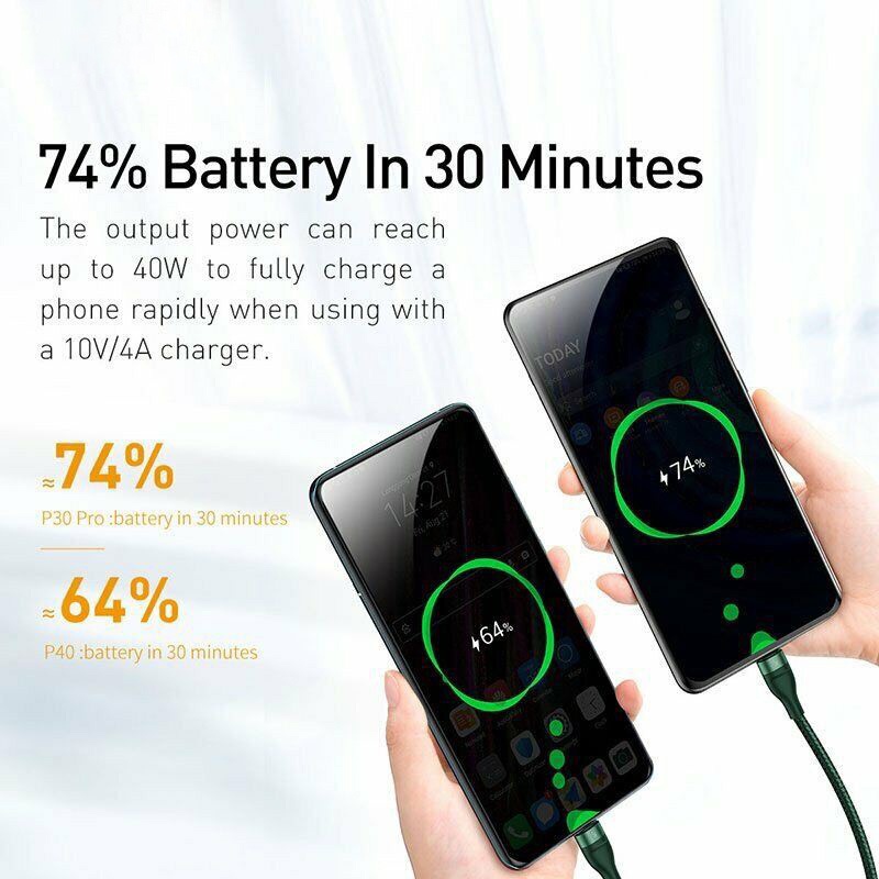 Dây sạc nhanh 5A 40W Quick truyền dữ liệu Baseus 3 in 1 chính hãng Cáp đa năng USB ra 3 chân của các dòng điện thoại