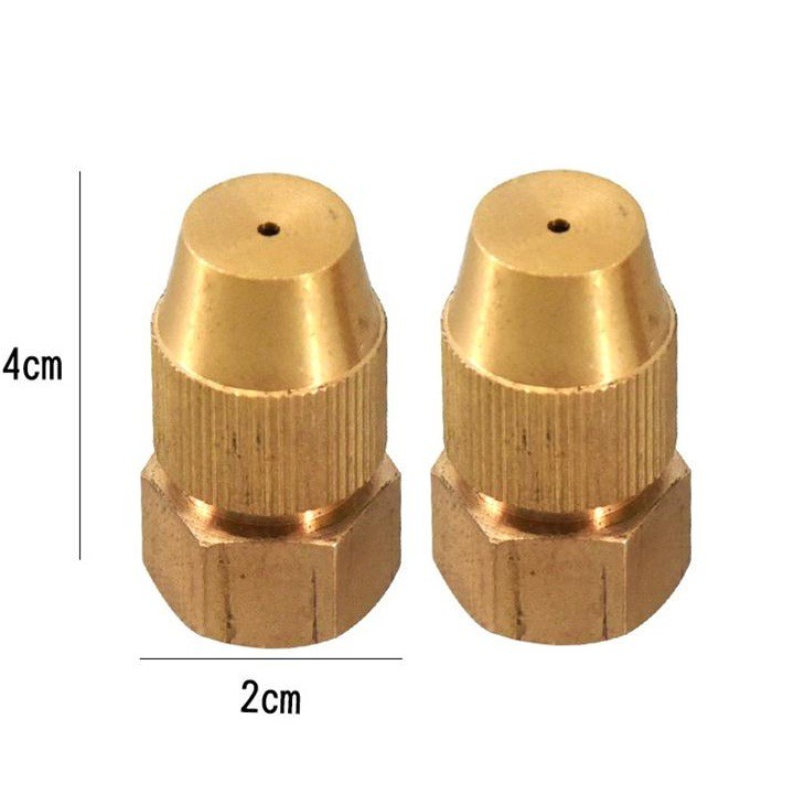 Đầu bec tưới cây bằng đồng ren trong 14mm dùng cho bình bơm, tưới phun sương cho bình DUDACO và các loại bình cùng cỡ