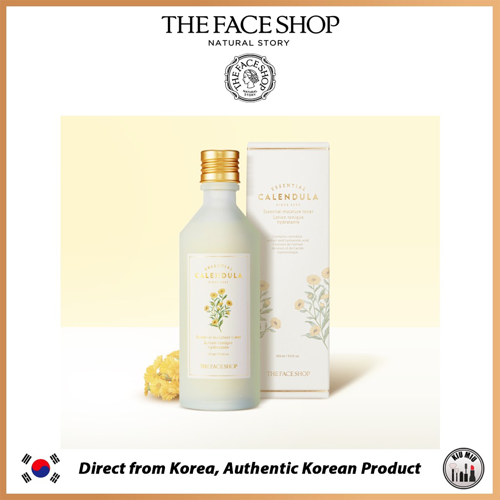 THE FACE SHOP CALENDULA ESSENTIAL MOISTURE TONER 150ml *ORIGINAL KOREA*