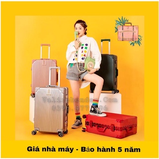 Vali kéo du lịch thời trang  khung nhôm, khóa kéo,size 20,size 24, size 29 chống bể vỡ, chống xước, chống trộm