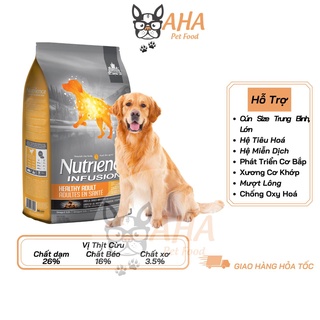Thức ăn cho chó golden nutrience lnfusion bao 10kg thức ăn cho chó vị thịt gà tây rau củ trái cây