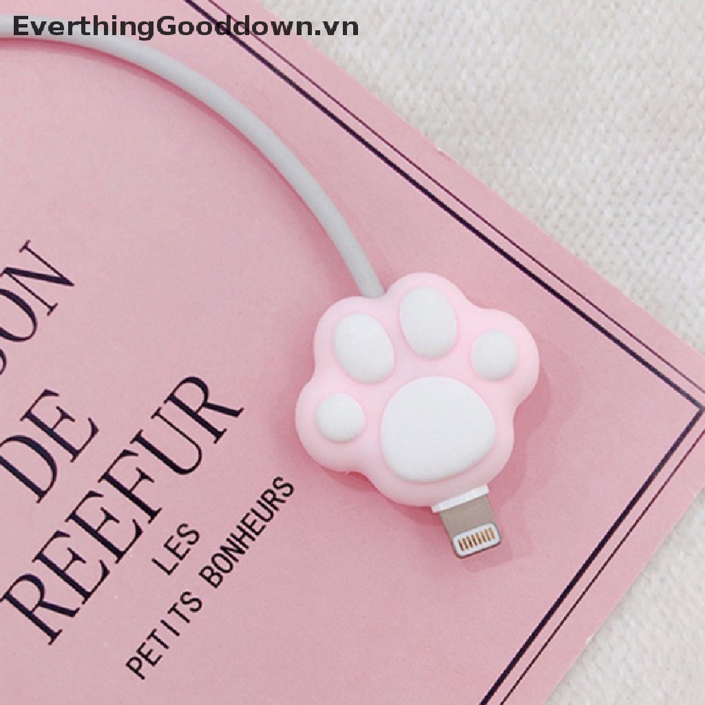 Everthinggood Phụ Kiện Bảo Vệ Dây Cáp Sạc Usb Bằng Silicon Dễ Thương