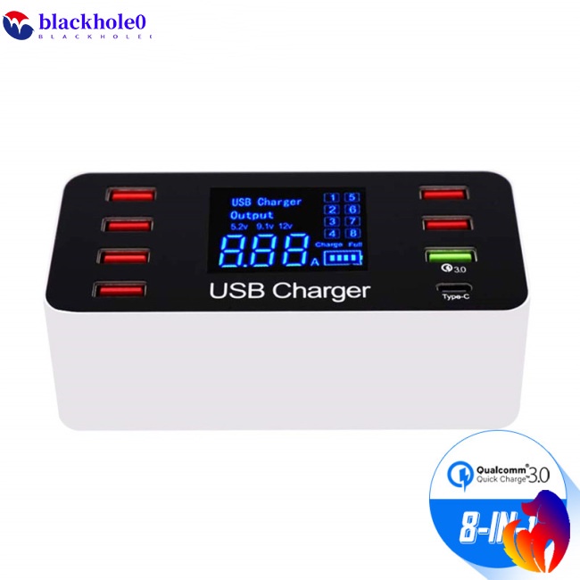 Cốc Sạc Nhanh USB 3.0 8 Cổng USB 3.0 Tiện Dụng Cho Điện Thoại