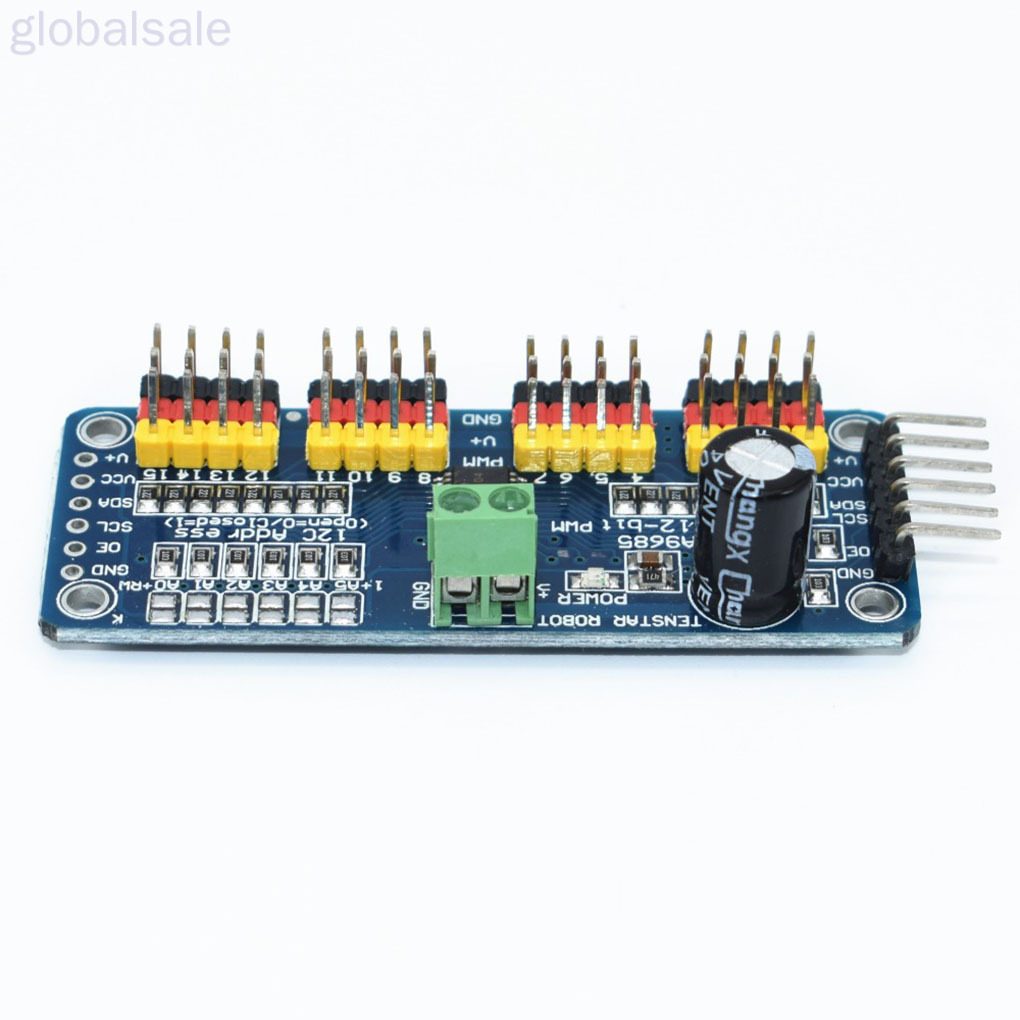 Mô Đun Điều Khiển Động Cơ Servo Pca9685 16 Ch 12-bit Pwm Cho Arduinob