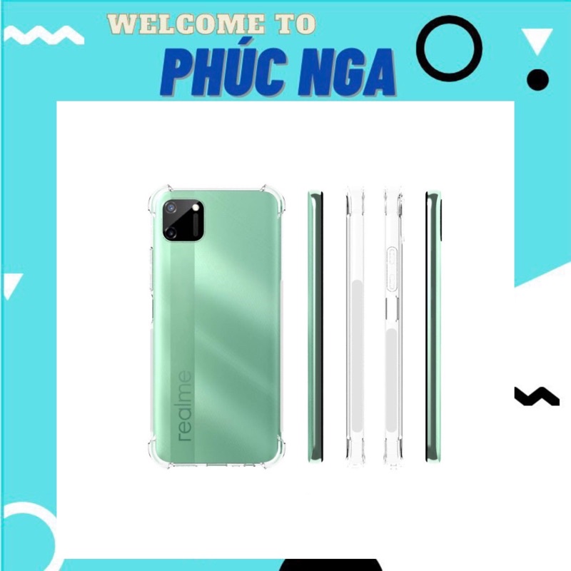 Ốp lưng chống sốc trong suốt Realme 3/Realme C3/Realme 6/Realme 5/5i/5s/6i/6 pro/C12/C15/C11 2021/C20/C33/C35