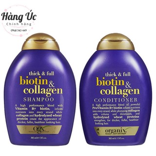 Cặp gội xả Biotin & Collagen💥Free Ship💥Giảm 10K Khi Nhập[HANGUC10K] - 385 ml đủ bill Úc