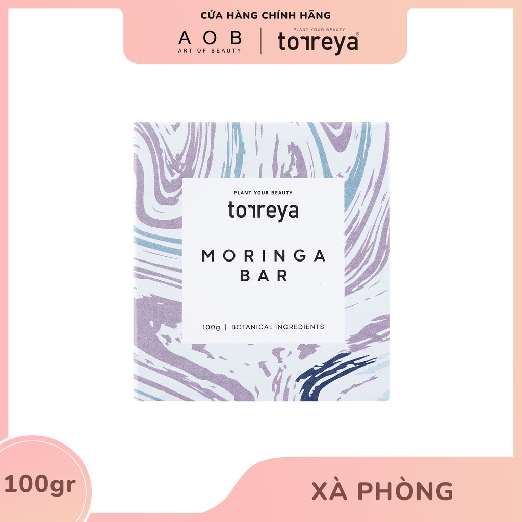 Xà Phòng TORREYA MORINGA BAR, Chiết Xuất Từ Cây Chùm Ngây (100g) - Date: 06/08/2021