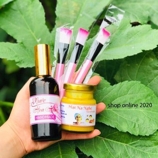Combo 2 mặt nạ + nứoc hoa hồng