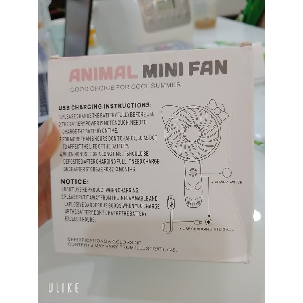 Quạt cầm tay cao cấp Animal mini fan