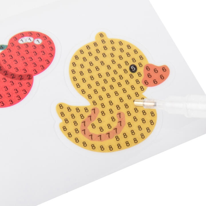 Sticker Đính Đá ARTBOX Hàn Quốc Hình Quả Anh Đào Và Chú Vịt DIY