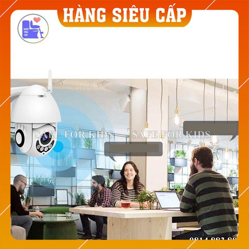 Camera Ngoài Trời Chống Nước Xoay 355 Độ Không Dây Giám Sát Hồng Ngoại, Kết Nối Điện Thoại