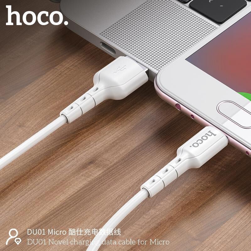 Cáp Sạc Nhanh Micro-USB Hoco DU01 Cho Android, Samsung, Xiaomi, Sony, Oppo,... [CHÍNH HÃNG]