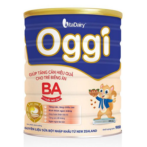 Sữa Oggi BA 900g cho trẻ biếng ăn 1-10 tuổi hsd 2022