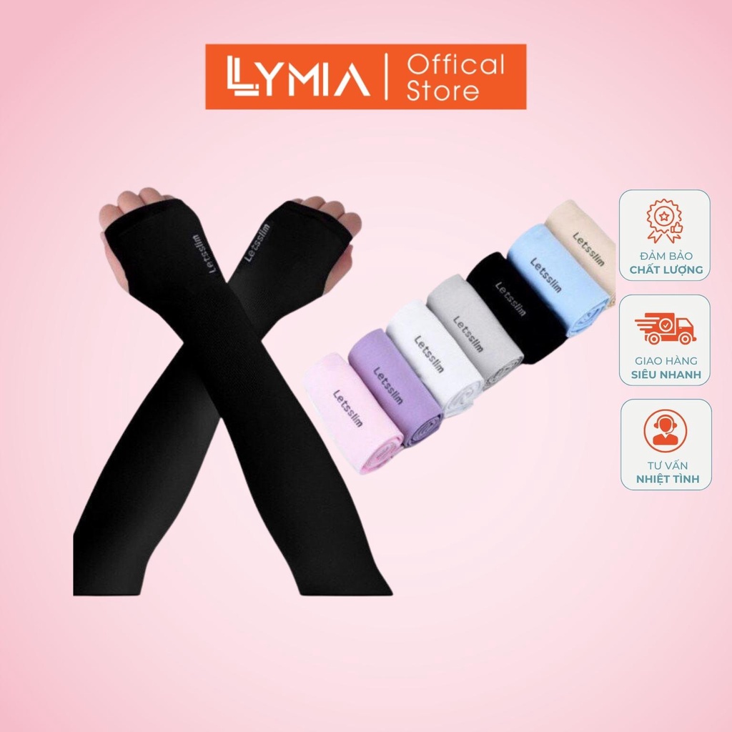 Găng tay chống nắng LYMIA xỏ ngón Let's Slim chống tia UV