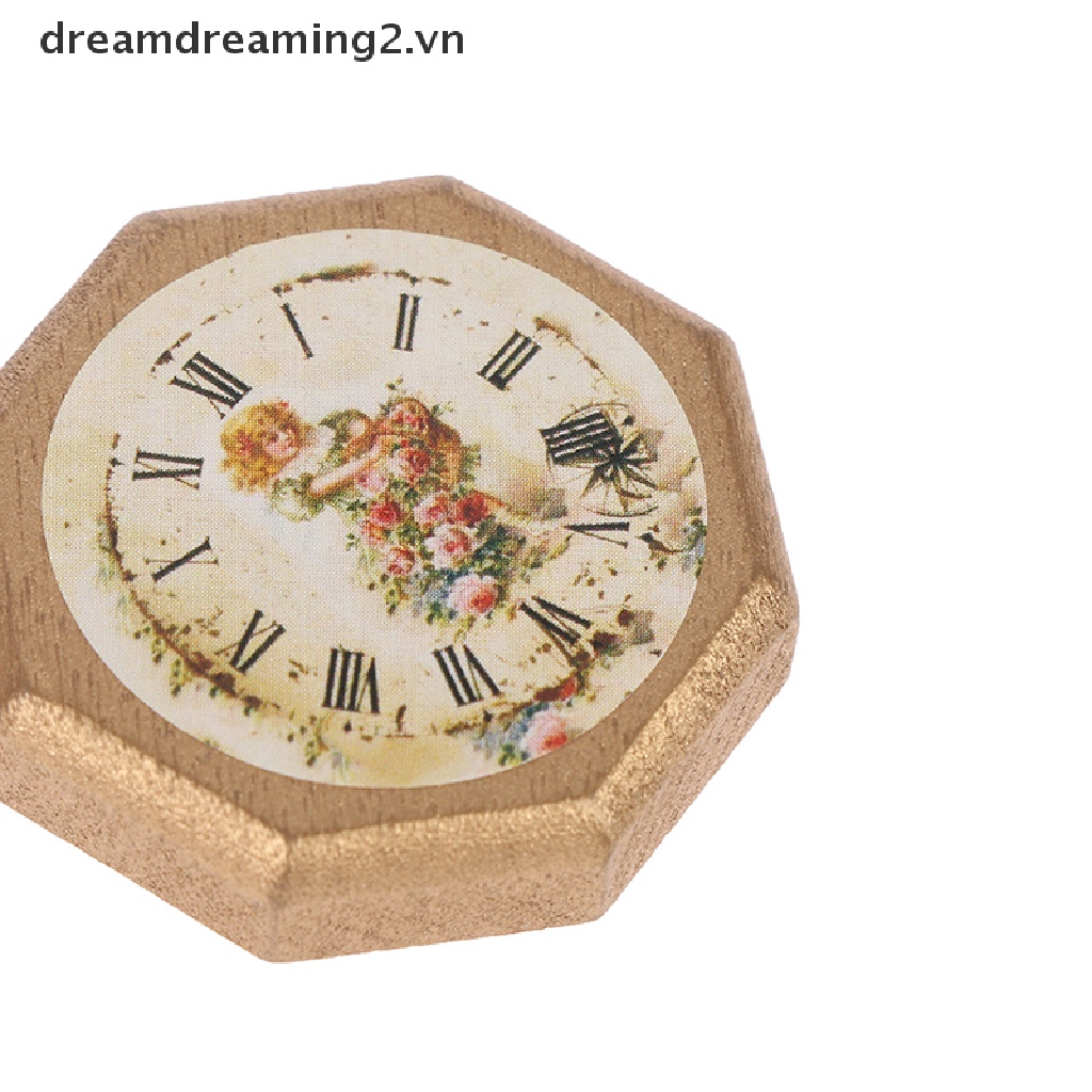 Đồng Hồ Treo Tường Mini Tỉ Lệ 1: 12 Trang Trí Nhà Búp Bê