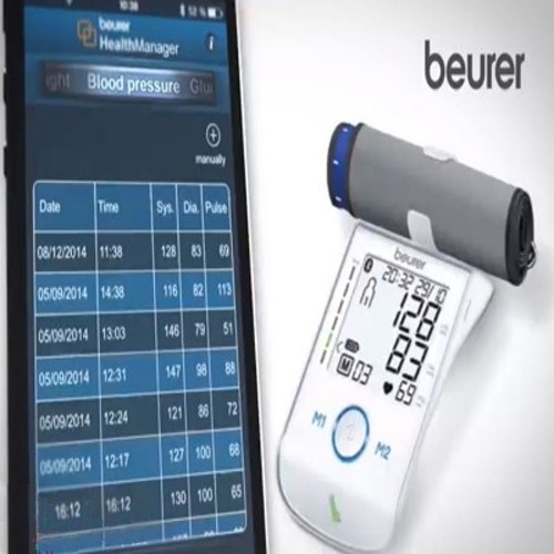 Máy đo huyết áp bắp tay Bluetooth Beurer BM85 sử dụng pin sạch- BH 36 tháng